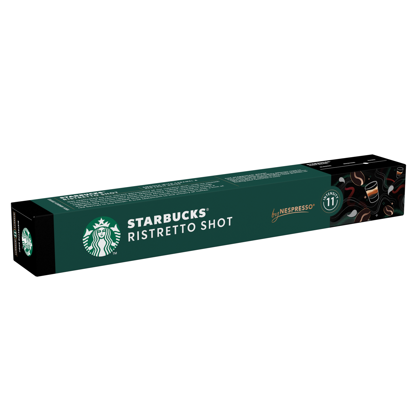 STARBUCKS Ristretto Shot, 10 бр. кафе капсули за NESPRESSO кафемашини