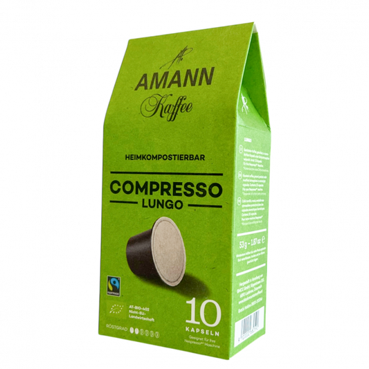 Amann Kaffee Compresso Lungo кафе капсули съвместими с Nespresso кафемашини