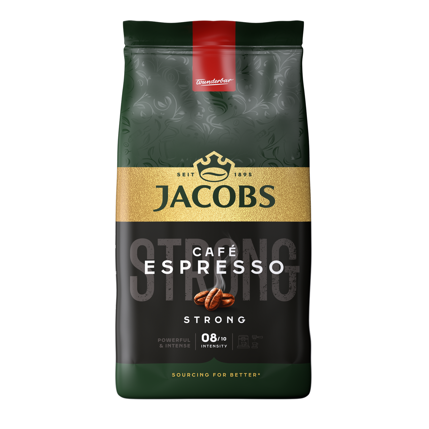 Jacobs Espresso Strong Кафе на зърна, 1 кг