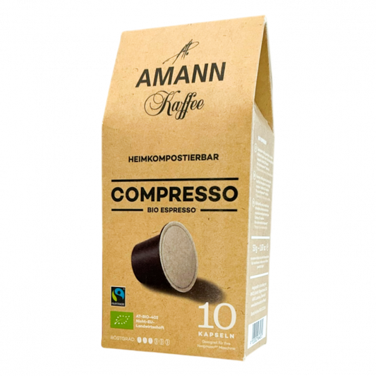 Amann Kaffee Compresso Bio кафе капсули съвместими с Nespresso кафемашини