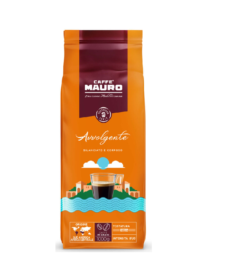 Caffe Mauro Avvolgente boabe de cafea, 1 kg