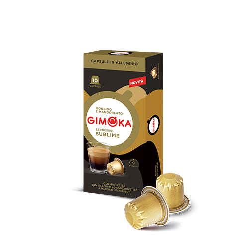 Capsule de cafea Gimoka Sublime compatibile cu aparatele de cafea Nespresso, 10 buc