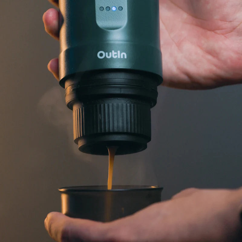 Espressor portabil OUTIN Nano, culoarea galbenă