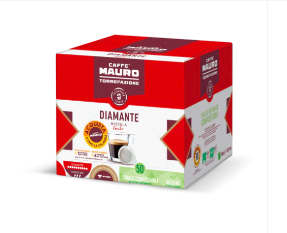Doze de cafea Caffe Mauro Diamante De Luxe, 50 buc