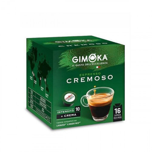 Gimoka Cremoso кафе капсули съвместими с A MODO MIO, 16 бр