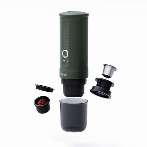 Espressor portabil OUTIN Nano, verde
