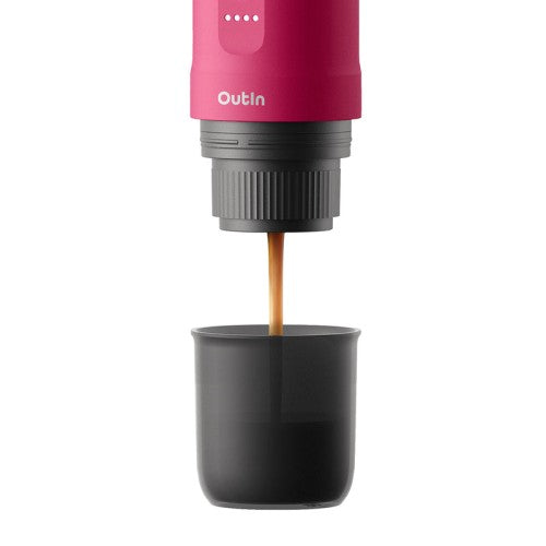 Espressor portabil OUTIN Nano, fucsia