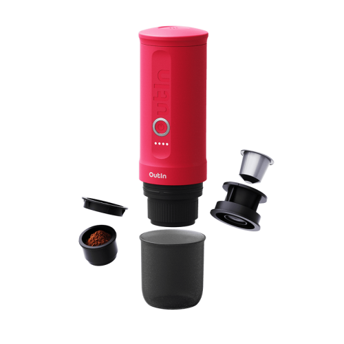 Espressor portabil OUTIN Nano, fucsia