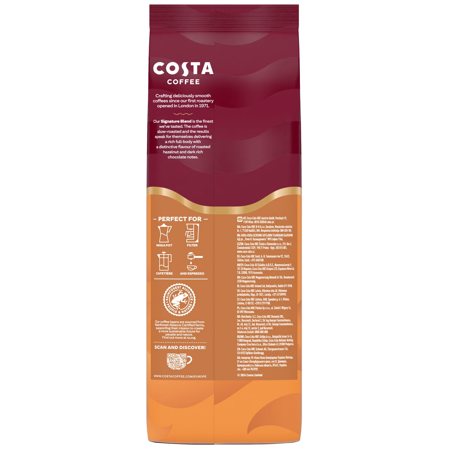 Costa Coffee SIGNATURE MEDIUM кафе на зърна, 1 кг