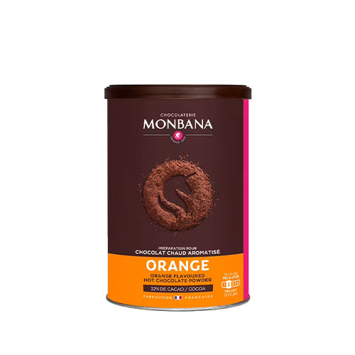 MONBANA ORANGE ciocolata calda cu portocale, 250 g.