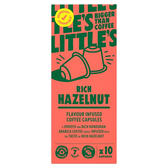 Capsule de cafea Little's RICH HAZELNUT pentru aparat de cafea NESPRESSO, 10 buc