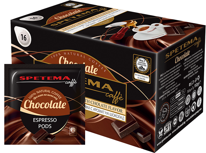 Spetema Cioccolato дози кафе с вкус на шоколад, 18 бр