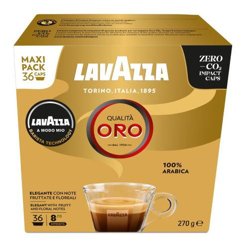Capsule de cafea Lavazza QUALITA ORO compatibile cu A MODO MIO, 16 buc.