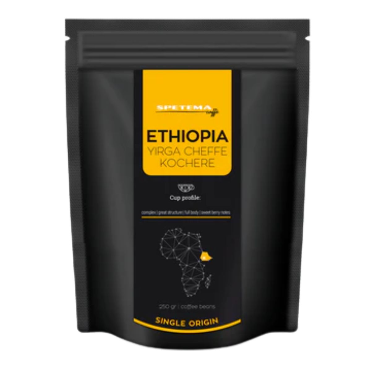 Spetema ETHIOPIA YIRGA CHEFFE SINGLE ORIGIN кафе на зърна, 250 гр