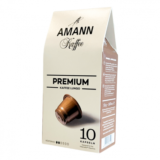 Amann Premium Kaffee Lungo кафе капсули съвместими с Nespresso кафемашини