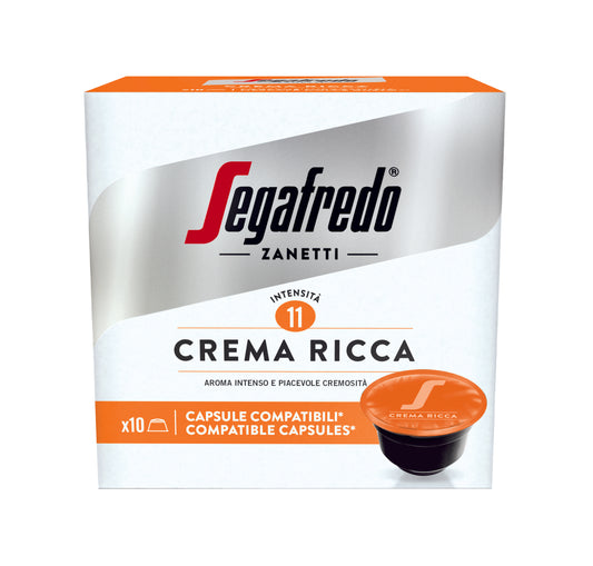 Segafredo CREMA RICCA съвместими капсули за DOLCE GUSTO, 10 бр