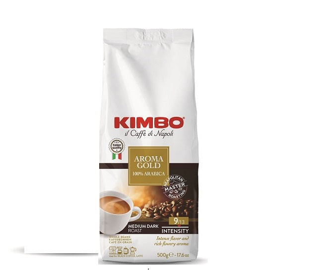 Boabe de cafea Kimbo Aroma Gold, 500 g