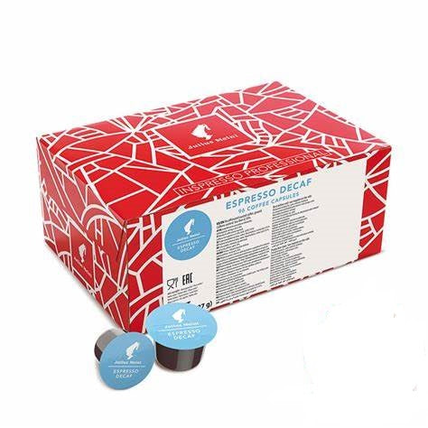 Julius Meinl Professional Espresso Decaf capsule decofeinizate pentru aparatele Lavazza Blue, 96 buc.