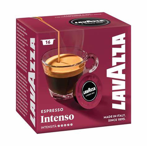 Capsule de cafea Lavazza Intenso compatibile cu A MODO MIO, 16 buc.