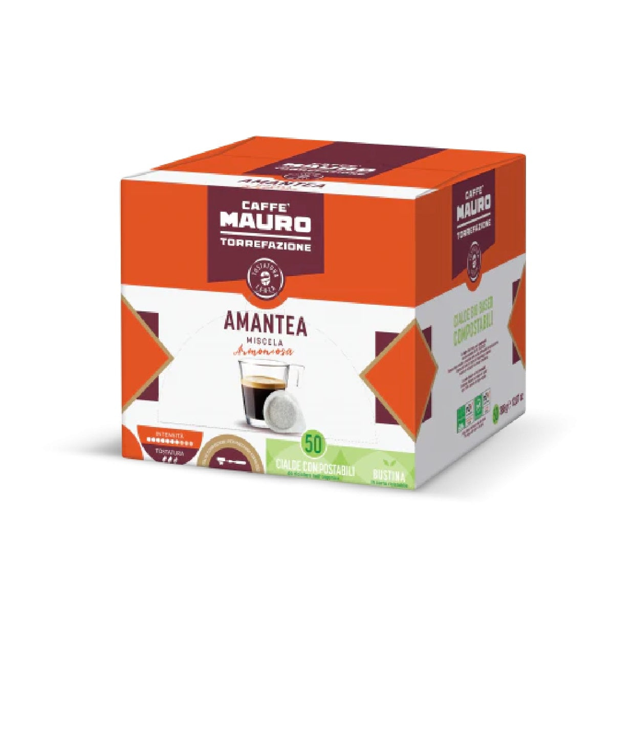Caffe Mauro Amantea doze de cafea 100% Arabica, 50 buc