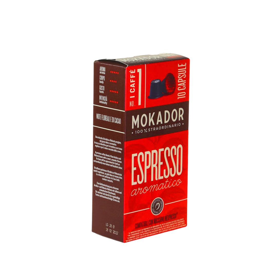 Mokador Aromatico кафе капсули съвместими с Nespresso кафемашини, 10 бр