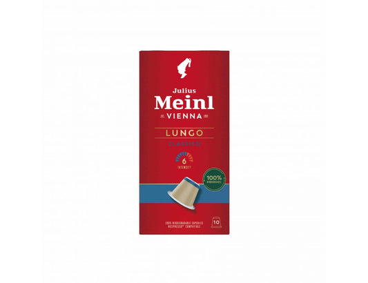 Julius Meinl Lungo Classico capsule pentru aparatele de cafea Nespresso, 10 buc