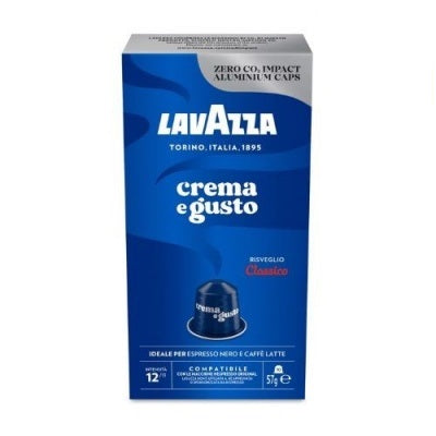 Capsule de cafea Lavazza Crema e Gusto compatibile cu aparatele de cafea Nespresso, 10 buc