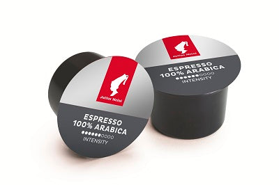 Julius Meinl espresso capsules Lavazza Blue with 100% Arabica coffee for rich espresso flavor