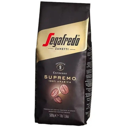 Segafredo Supremo 100% Arabica на зърна 0.500 кг