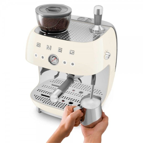 SMEG EGF03CREU Aparat de cafea espresso cu rasnita de cafea integrata