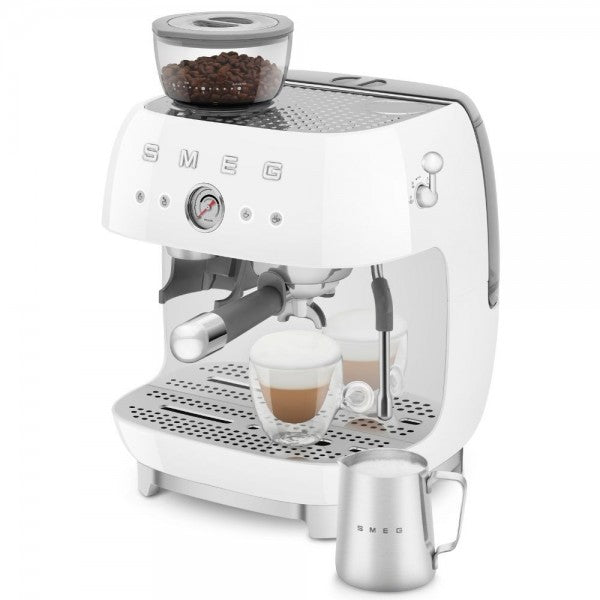 SMEG EGF03WHEU Aparat de cafea espresso cu rasnita de cafea integrata