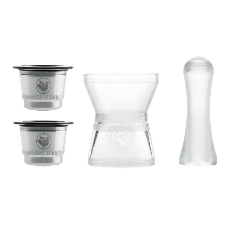 Capsule reutilizabile din oțel inoxidabil WayCap pentru aparatele de cafea Nespresso, 2 buc
