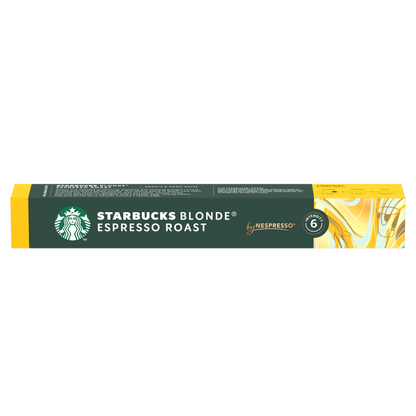 STARBUCKS Blonde Espresso Roast, 10 бр. кафе капсули за NESPRESSO кафемашини