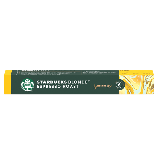 STARBUCKS Blonde Espresso Roast, 10 бр. кафе капсули за NESPRESSO кафемашини