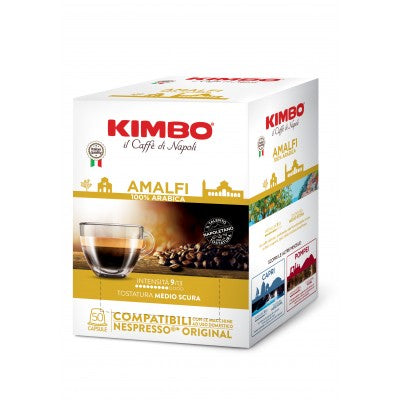 Kimbo Amalfi съвместими кафе капсули за Nespresso кафемашини, 50 бр