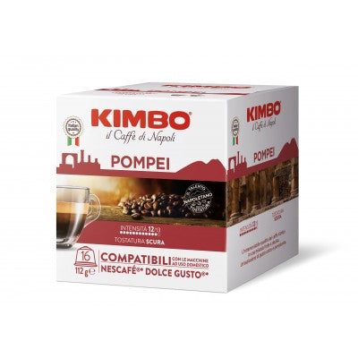 Kimbo Pompei съвместими кафе капсули за Dolce Gusto кафемашини, 16 бр