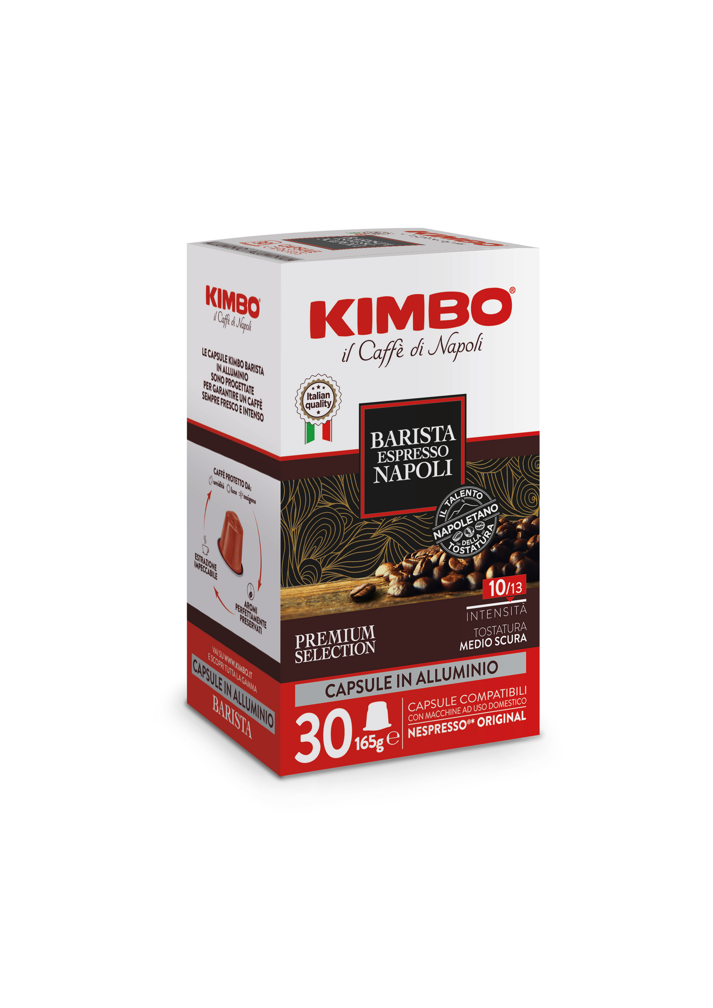 Kimbo Napoli съвместими кафе капсули за Nespresso кафемашини, 30 бр