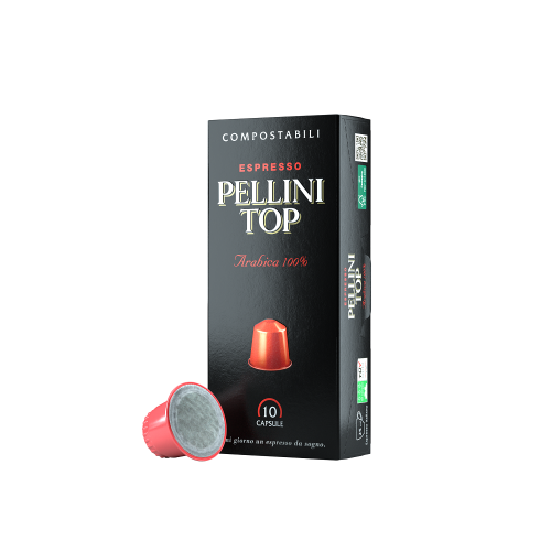 Pellini Top 100% Arabica кафе капсули съвместими с Nespresso кафемашини, 10 бр