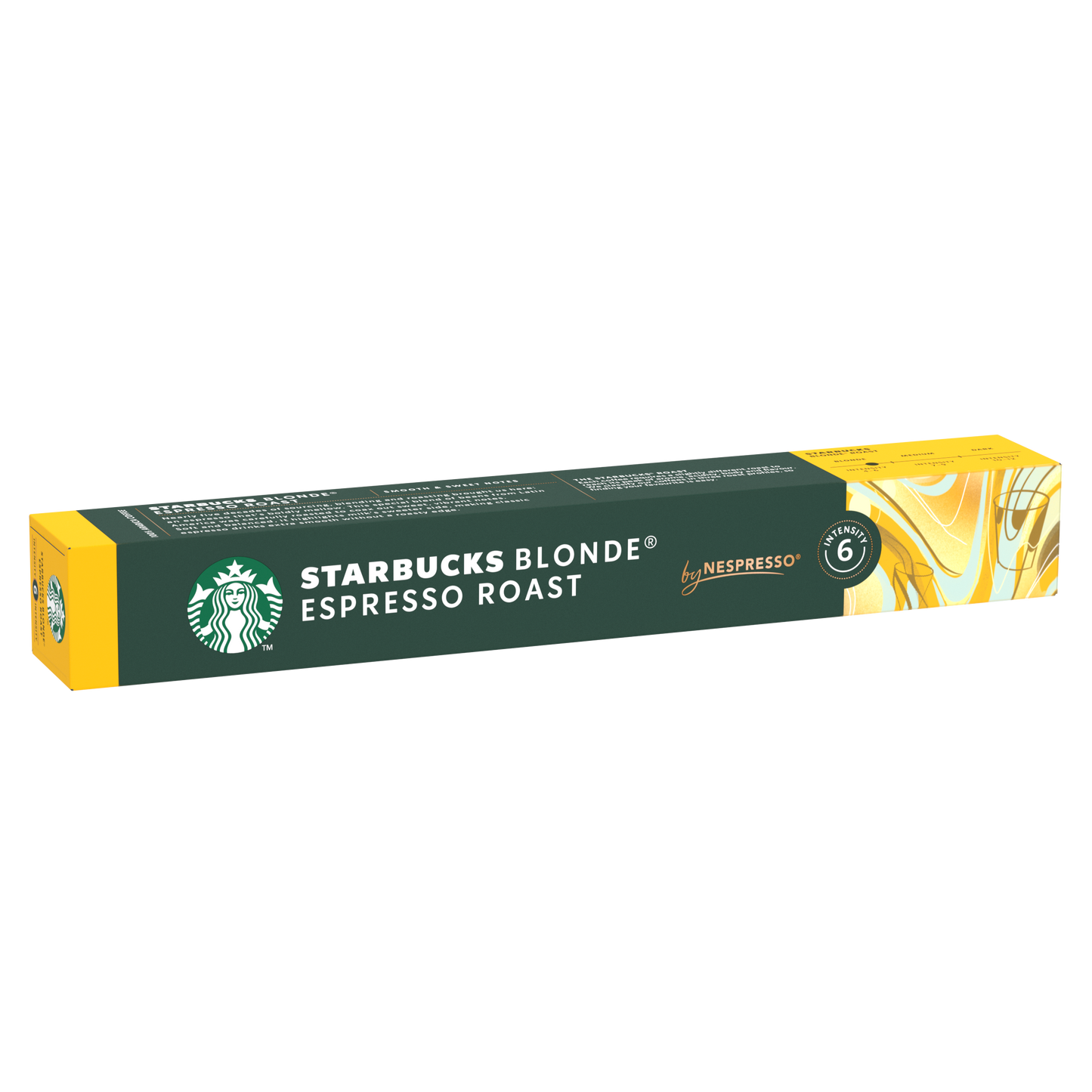 STARBUCKS Blonde Espresso Roast, 10 бр. кафе капсули за NESPRESSO кафемашини