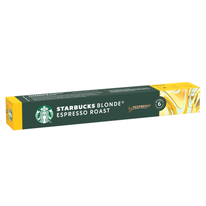 STARBUCKS Blonde Espresso Roast, 10 бр. кафе капсули за NESPRESSO кафемашини