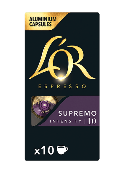 L'OR Supremo кафе капсули за NESPRESSO кафемашини, 10 бр