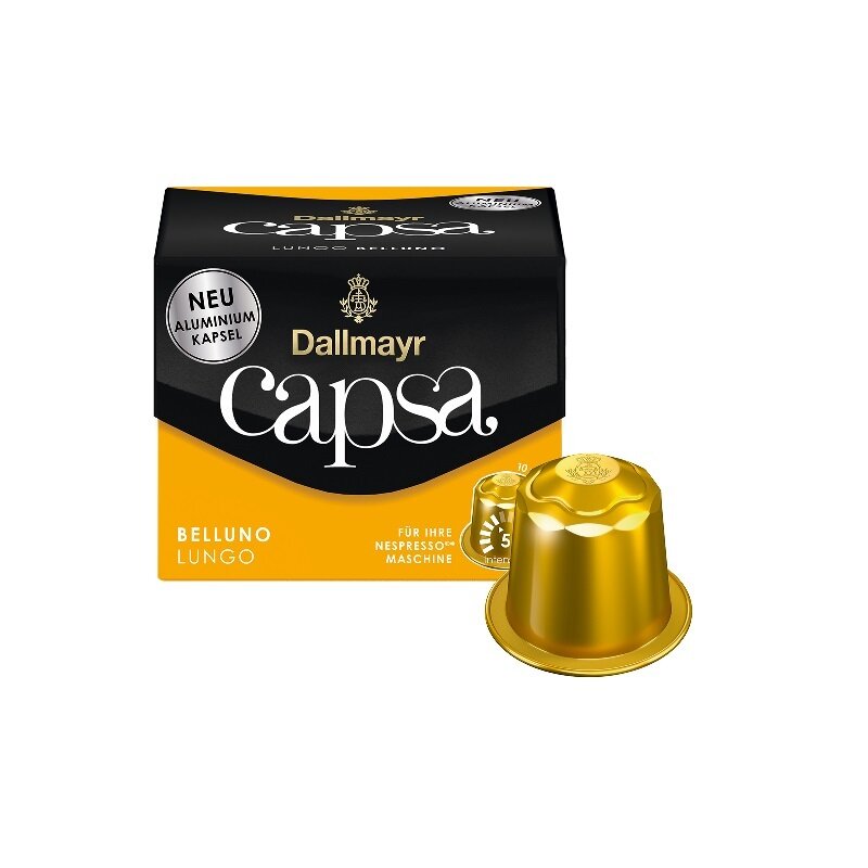 Dallmayr Lungo Belluno кафе капсули съвместими с Nespresso кафемашини, 10 бр