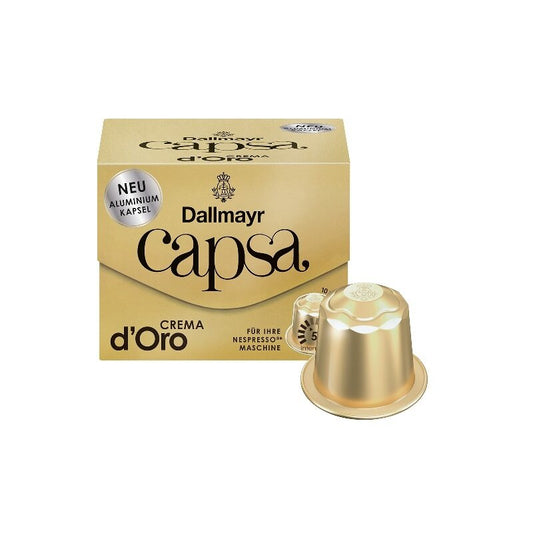 Dallmayr Crema d'Oro кафе капсули съвместими с Nespresso кафемашини, 10 бр