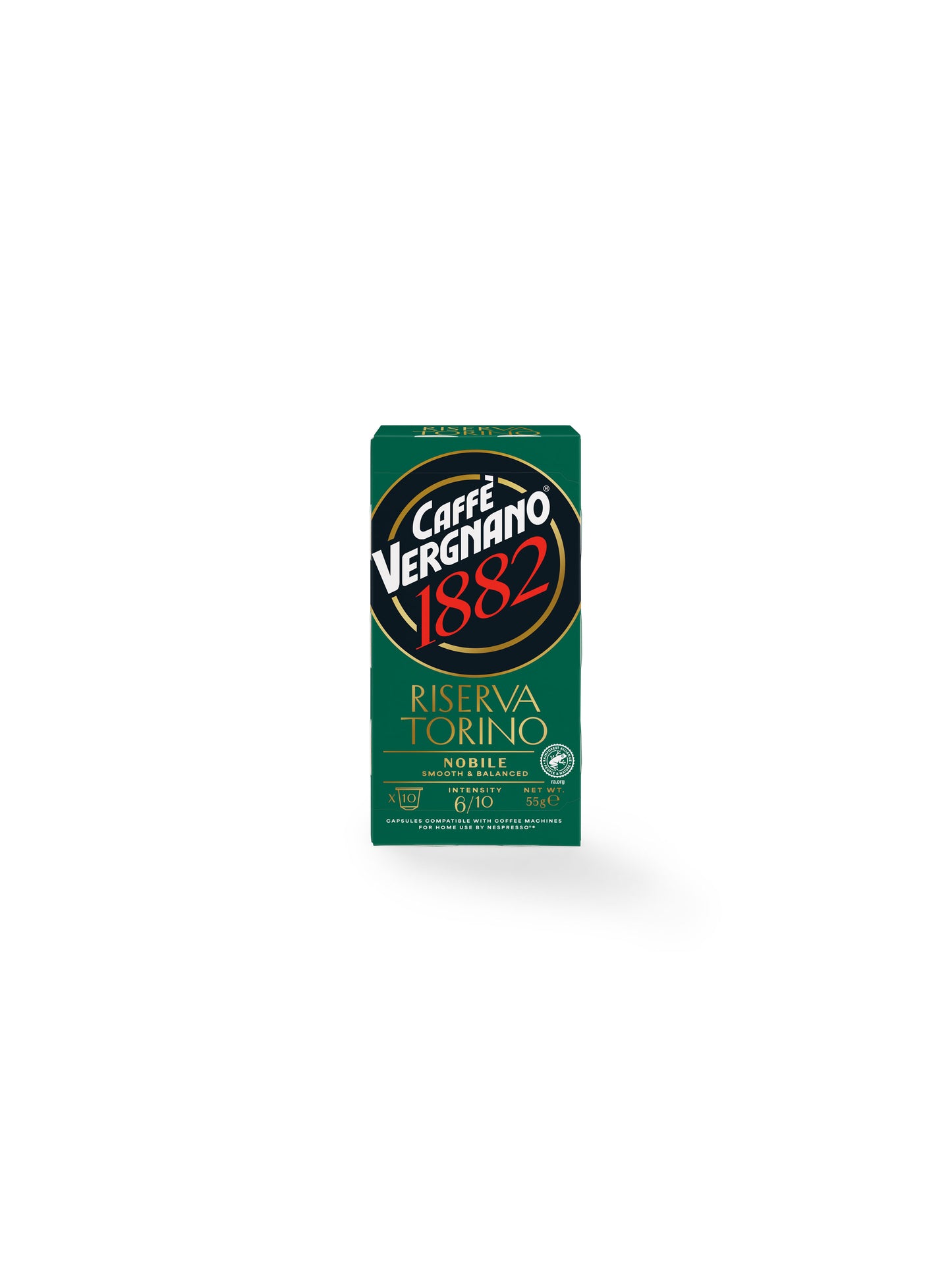 Caffe Vergnano Riserva Torino Nobile 10 капсули за Nespresso кафемашини, 10 бр