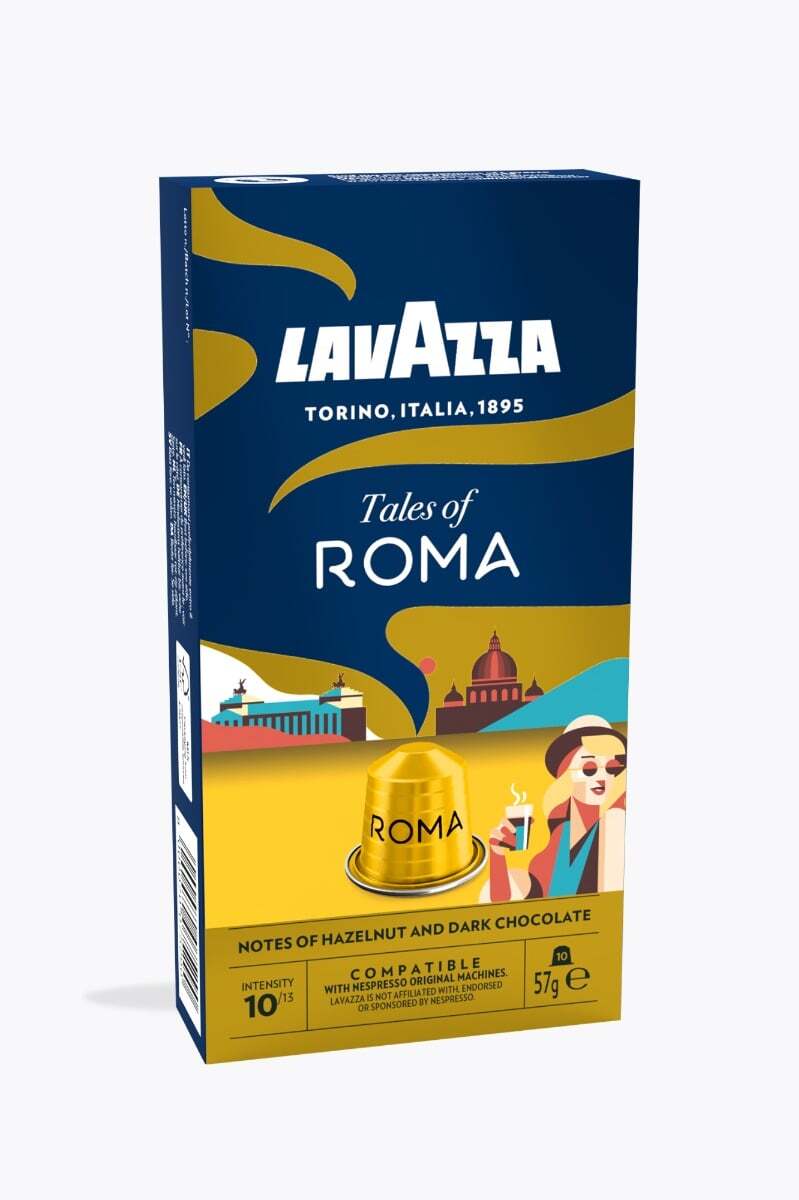 Lavazza Tales of Italy Roma кафе капсули съвместими с Nespresso кафемашини, 10 бр