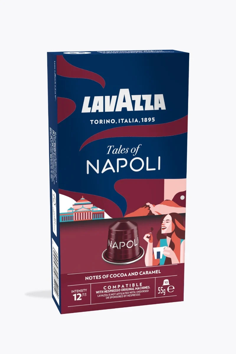 Lavazza Tales of Italy Napoli кафе капсули съвместими с Nespresso кафемашини, 10 бр