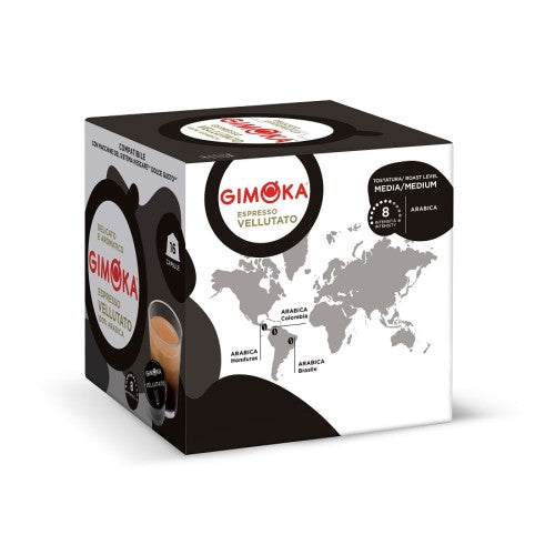 Gimoka Espresso Vellutato кафе капсули за Dolce Gusto кафемашини, 16 бр