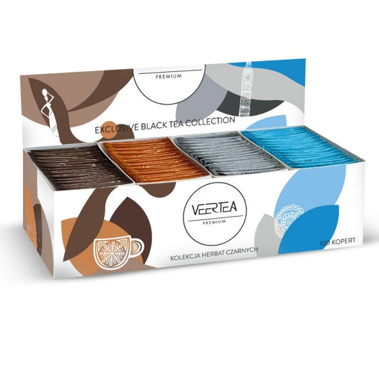 Подаръчен комплект черен чай Veertea Premium – 100 пакетчета