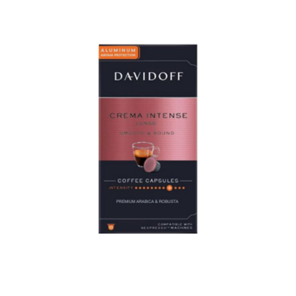 DAVIDOFF Crema Intense Lungo ALU 10 бр. съвместими с Nespresso