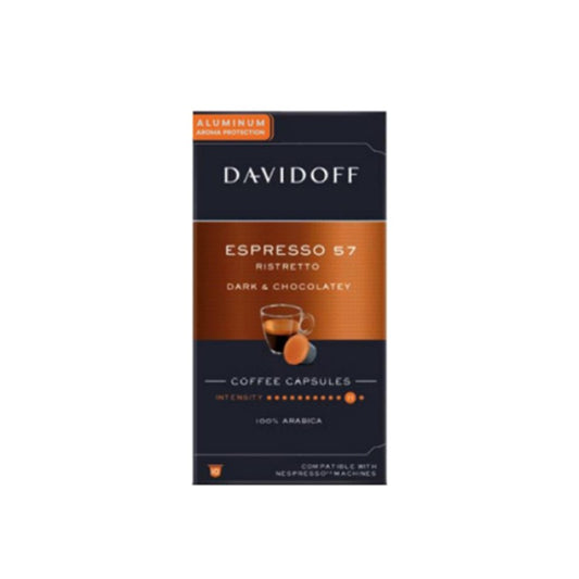 DAVIDOFF Espresso 57 Ristretto ALU 10 бр. съвместими с Nespresso